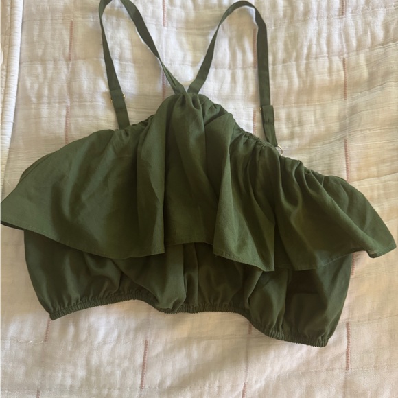 J. Crew Ruffle Halter Crop Top - Picture 3 of 3